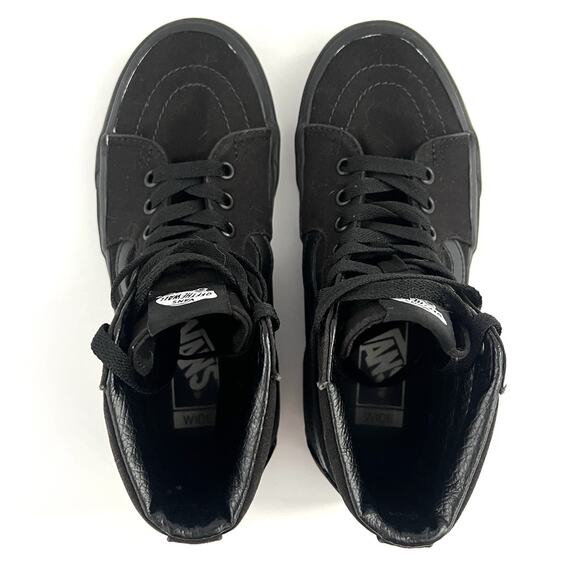 Vans Sneakers Off The Wall 721454 Sk8 Hi High Top Black Shoes Men 5 Women 6.5 - Picture 6 of 13